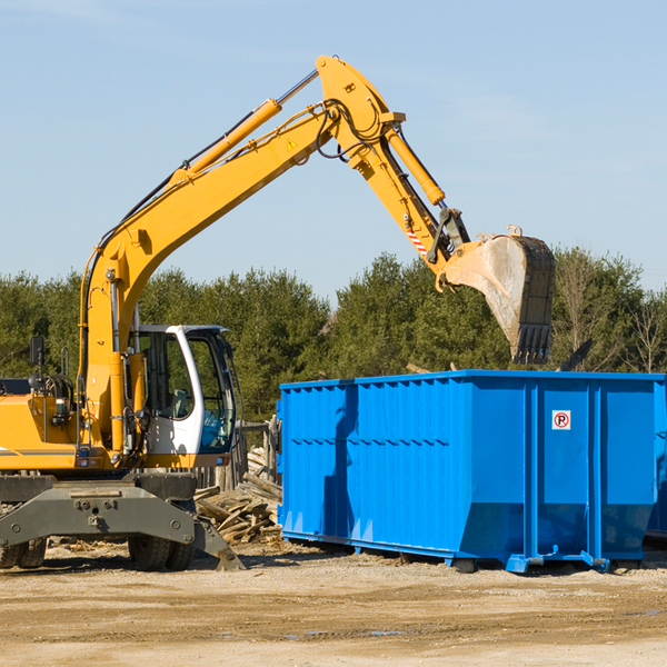 can i choose the location where the residential dumpster will be placed in Rockbridge Baths Virginia